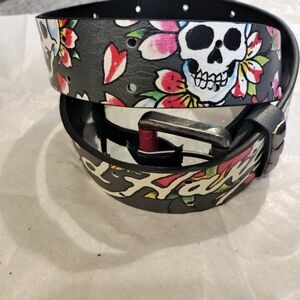 Ed Hardy Skull Black Belt